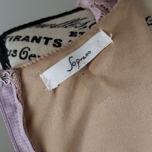 {Soprano} Evening Wedding Event Dress with lace overlay - Picture 5 of 6